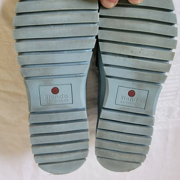 Blondo Waterproof Blue Suede Loafers - Size 7M - Picture 8 of 8